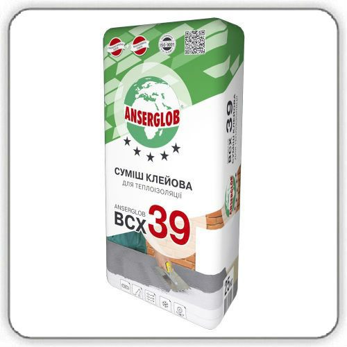 Клей для утеплителя Anserglob BCХ 39, 25 кг