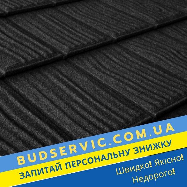 цена на Композитная черепица Metrotile Shake – Coal-Black