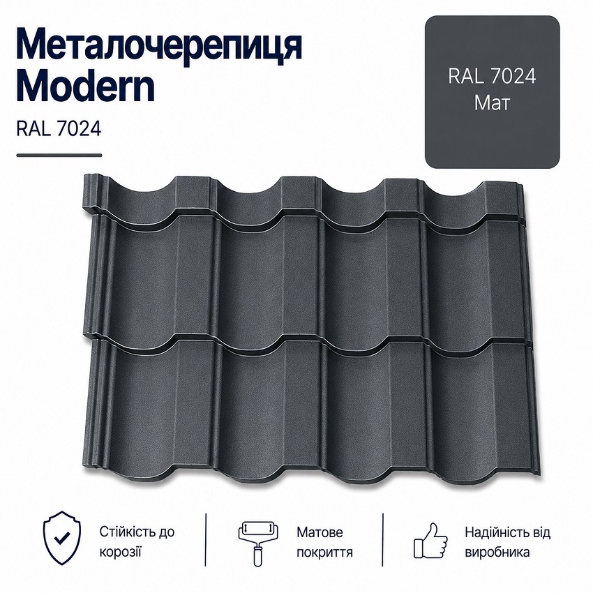 7024 Модерн металочерепиця